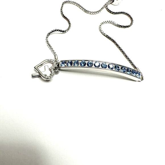 Beyond Bless Swarovski Element Silver Plated Cross Slider Bracelet - Picture 2 of 8